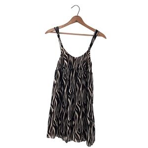 Cosabella Zebra Stripe Mesh Negligée - size Medium‎